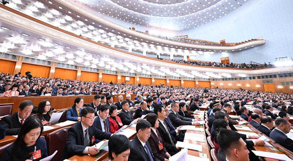 3月4日，中國人民政治協商會議第十四屆全國委員會第二次會議在北京人民大會堂開幕。
