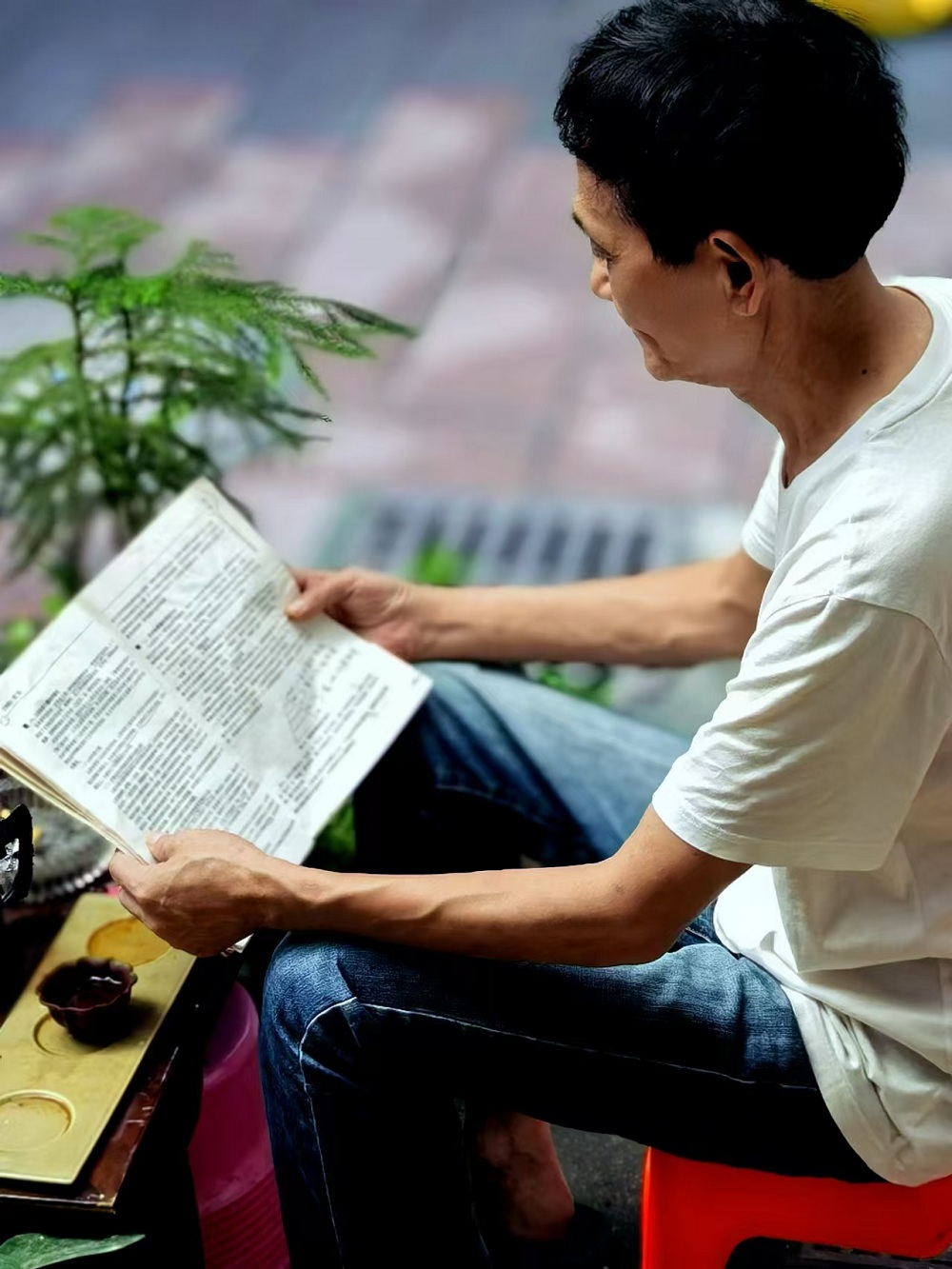 自從注冊(cè)作家網(wǎng)，在文友們的影響下，也開(kāi)始為自己充電了。早上五點(diǎn)半起床，邊喝茶邊看書(shū)，最少堅(jiān)持一個(gè)半小時(shí)，已經(jīng)成為鐵打不動(dòng)的規(guī)律