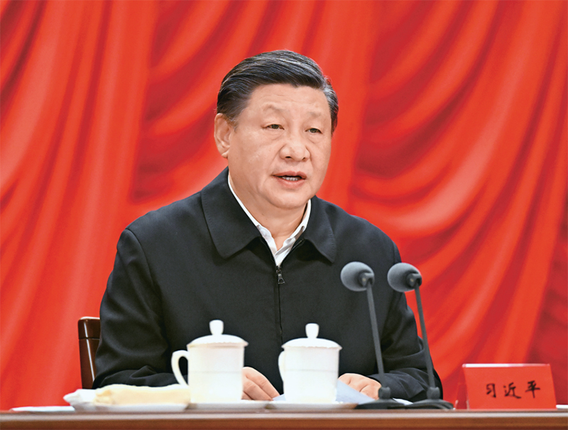 2023年2月7日，新進中央委員會的委員、候補委員和省部級主要領導干部學習貫徹習近平新時代中國特色社會主義思想和黨的二十大精神研討班在中央黨校（國家行政學院）開班。中共中央總書記、國家主席、中央軍委主席習近平在開班式上發(fā)表重要講話。 新華社記者 李學仁/攝