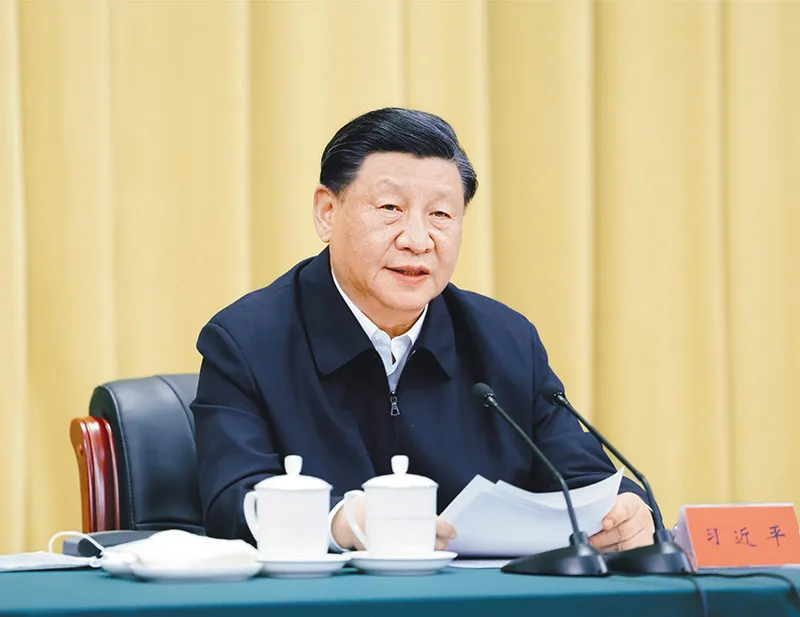 2023年6月2日，中共中央總書記、國家主席、中央軍委主席習(xí)近平在北京出席文化傳承發(fā)展座談會并發(fā)表重要講話。 新華社記者 鞠鵬/攝