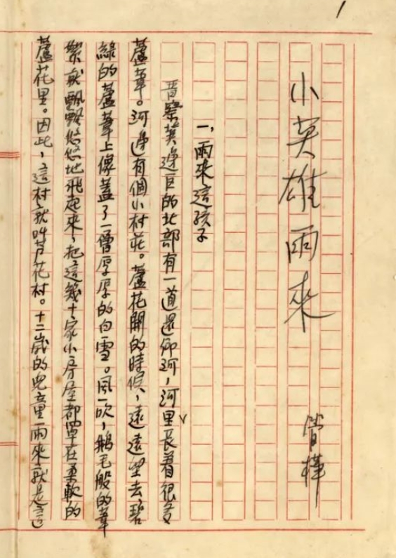 暗夜中的雨來，眼睛閃閃發亮　　在那場事關中華民族生死存亡的戰爭中，為了保家衛國，華北平原涌現出許許多多的小英雄，而這之中，“小英雄雨來”是最為人們所熟知的英雄之一，而我們喜愛的這個“雨來”卻是作者管樺將眾多現實中的抗日小英雄“捏合”創作而成，一經問世便受到全國讀者的熱捧，直到現在。[詳細]